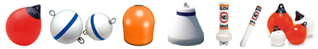 Polyform and Taylor Made buoys, mooring buoys, mooring balls, marker buoys, lighted buoys, and fishing buoys
