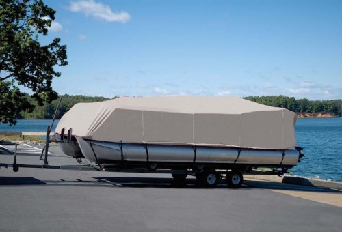 Carver Specialty Cover on Pontoon Boat