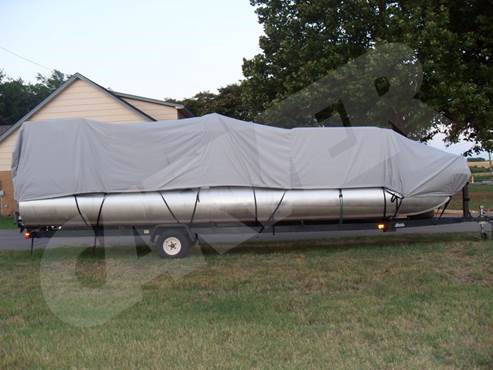 Carver Cover on Pontoon Boat