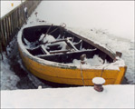 Boat in the winter