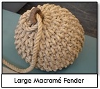 Large Macrame Boat Fender