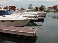 Boats Moored in the Fall