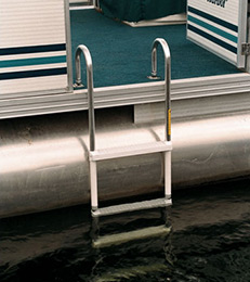 Side-mount Pontoon Boat Boarding Ladder